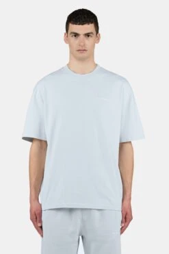 Logo Oversized Tee Washed Dream Blue White