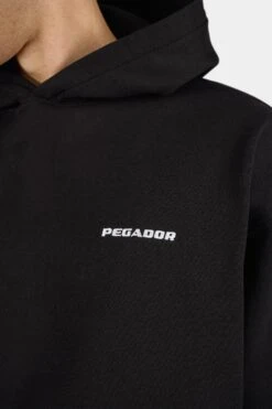 Logo Oversized Hoodie Washed Black -Pegador Sale Store PGDR 1103 002 Logo Oversized Hoodie Washed Black 0213