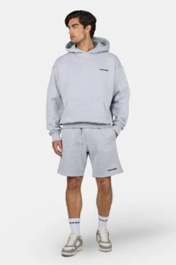 Logo Heavy Sweat Shorts Heather Grey Black -Pegador Sale Store PGDR 1103 224001 245 1