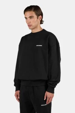 Logo Oversized Sweater Washed Black 7 Logo Oversized Sweater Washed Black -Pegador Sale Store PGDR 1104 002 Logo Oversized Sweater Washed Black 0290