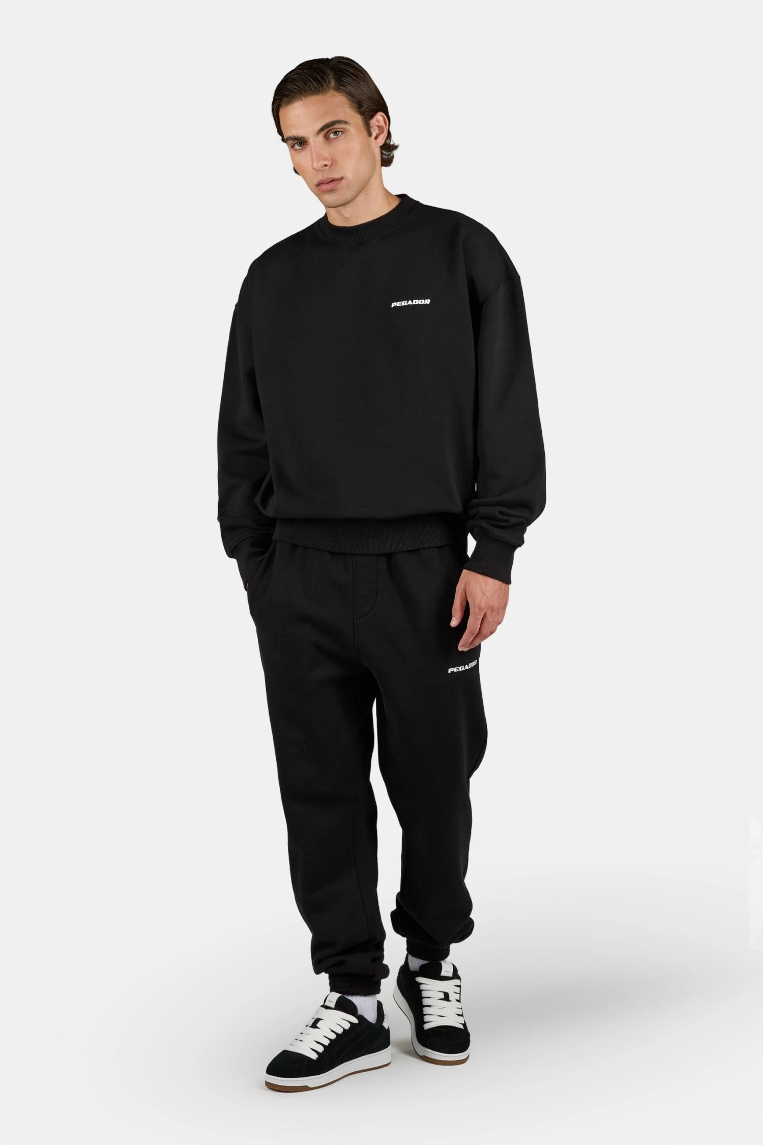 Logo Oversized Sweater Washed Black 2 Logo Oversized Sweater Washed Black - Image 2