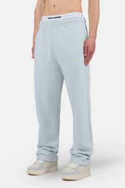 Logo Wide Sweat Pants Washed Dream Blue White -Pegador Sale Store PGDR 1148 578004 78 2