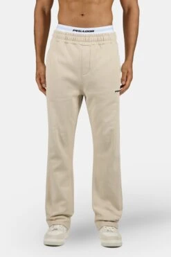 Logo Wide Sweat Pants Washed Stone Black