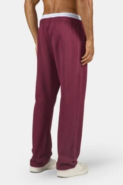 Logo Wide Sweat Pants Washed Maroon Red White 8 Logo Wide Sweat Pants Washed Maroon Red White -Pegador Sale Store PGDR 1148 614 004 Logo Wide Sweat Pants Washed Maroon Red White 17967