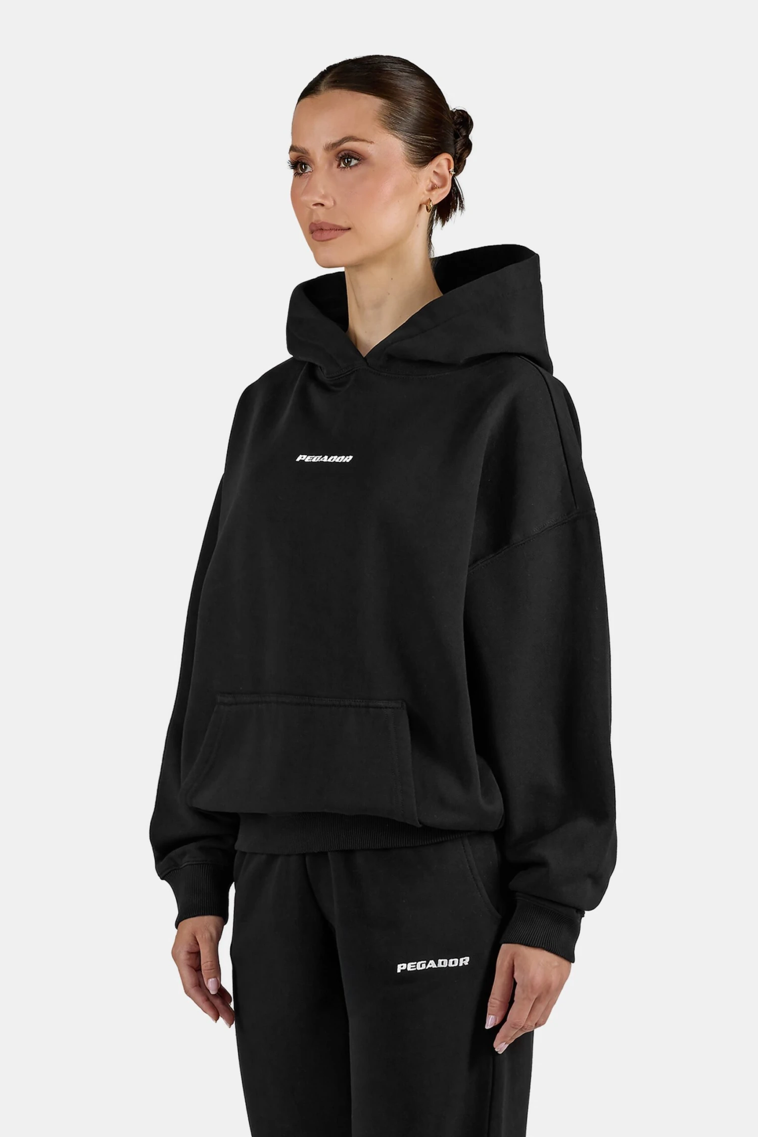 Clarita Logo Oversized Hoodie Washed Black 4 Clarita Logo Oversized Hoodie Washed Black - Image 4