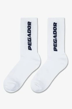 Pegador Cross Logo Socks White Midnight Blue (Single Pack) -Pegador Sale Store PGDR 1472 266 004654 cf1dde54 8278 4245 b3e2 06eb0f3c1534