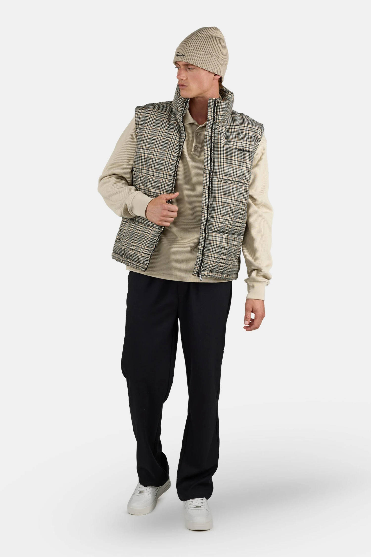 Landin Puffer Vest Checked 2 Landin Puffer Vest Checked - Image 2