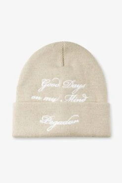 Pegador Boras Beanie Sand White