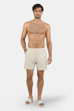 Logo Swim Shorts Light Beige White 6 Logo Swim Shorts Light Beige White -Pegador Sale Store PGDR 2389 479 004 Logo Swim Shorts Unbleached White 1977 1