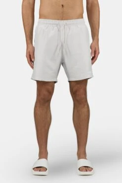 Logo Swim Shorts Pure Grey White