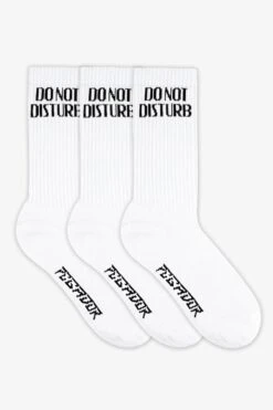 Pegador Do Not Disturb Socks White Black (3 Pack)