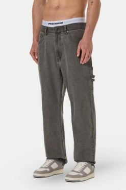 Daule Baggy Workwear Jeans Washed Grey