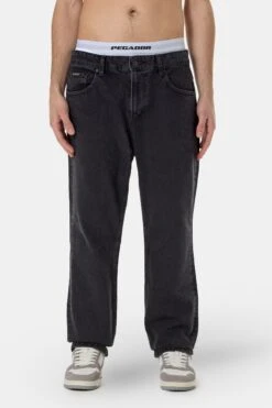Baures Straight Jeans Washed Black