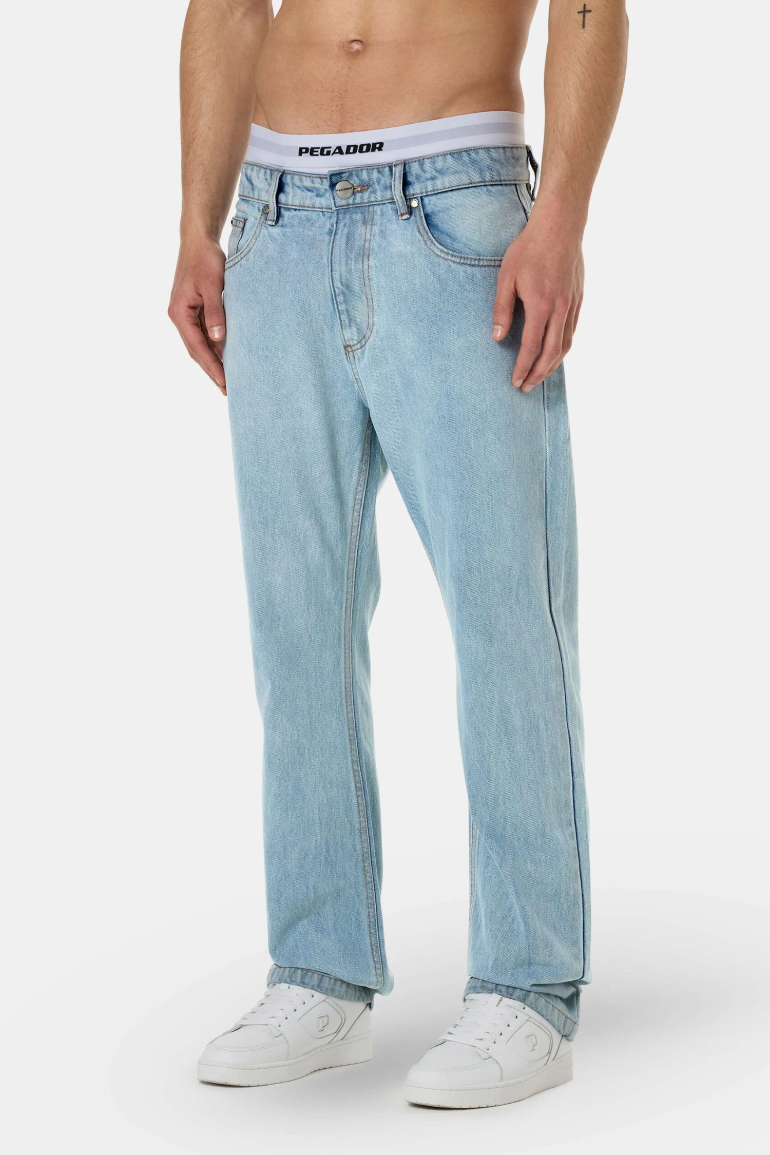 Baures Straight Jeans Washed Light Blue 3 Baures Straight Jeans Washed Light Blue - Image 3