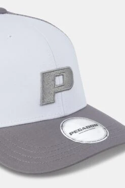 Pegador P Logo Baseball Trucker Cap White Cool Grey 7 Pegador P Logo Baseball Trucker Cap White Cool Grey -Pegador Sale Store PGDR 3352 004 4374