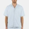 Libco Structured Knit Shirt Washed Dream Blue Unbleached