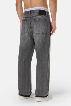 Barrow Wide Baggy Jeans Washed Anthracite -Pegador Sale Store PGDR 3755 478 Barrow Wide Baggy Jeans Washed Anthracite 1789