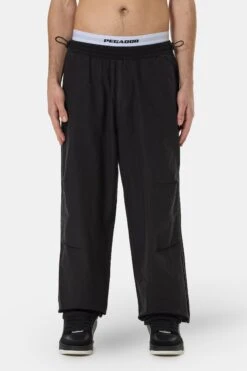 Ashton Parachute Pants Black