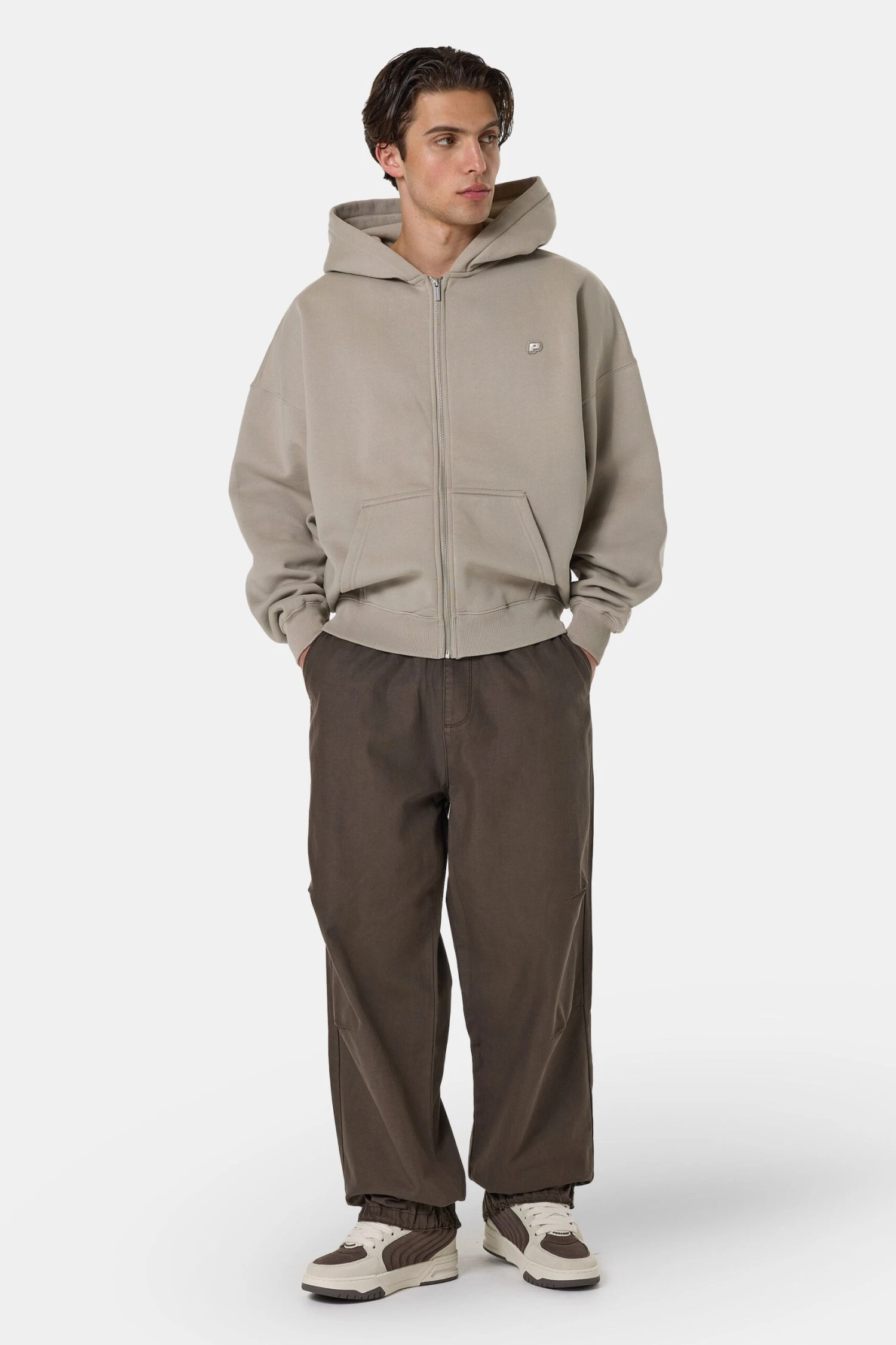 Ashton Parachute Pants Dark Brown 2 Ashton Parachute Pants Dark Brown - Image 2