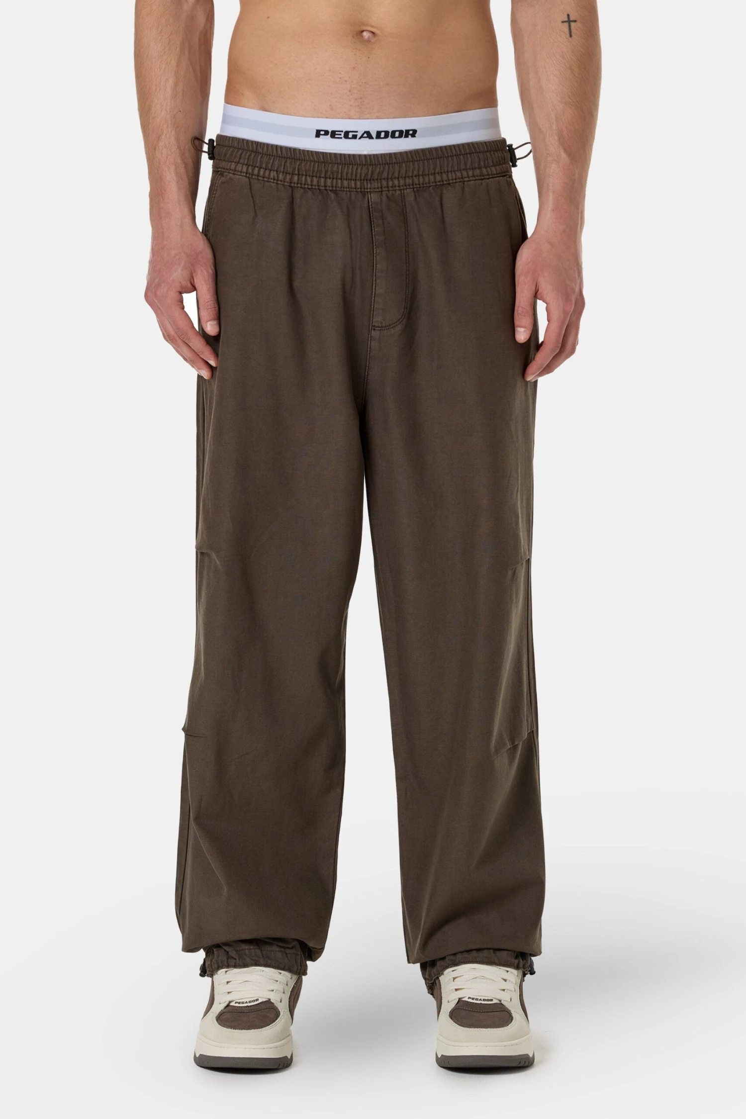 Ashton Parachute Pants Dark Brown 1 Ashton Parachute Pants Dark Brown