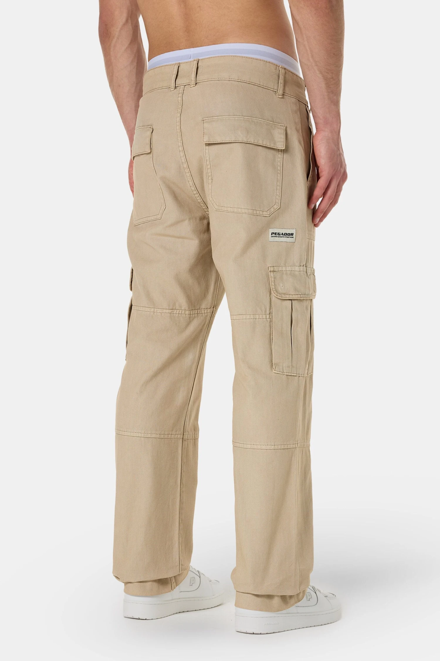Risley Cargo Pants Beige 4 Risley Cargo Pants Beige - Image 4