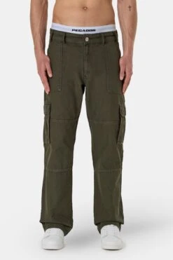 Risley Cargo Pants Olive Green
