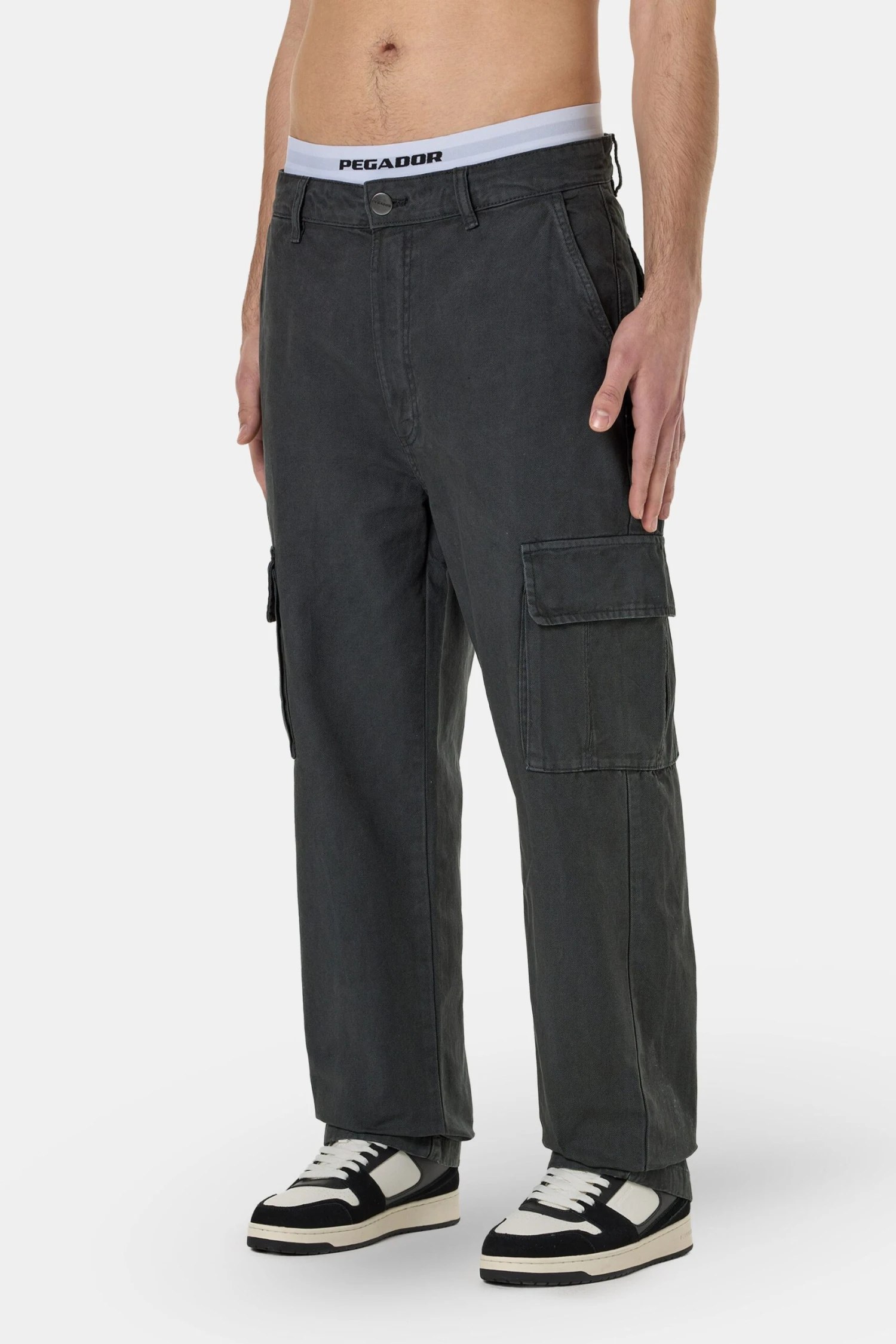 Waymir Cargo Pants Dark Grey 3 Waymir Cargo Pants Dark Grey - Image 3