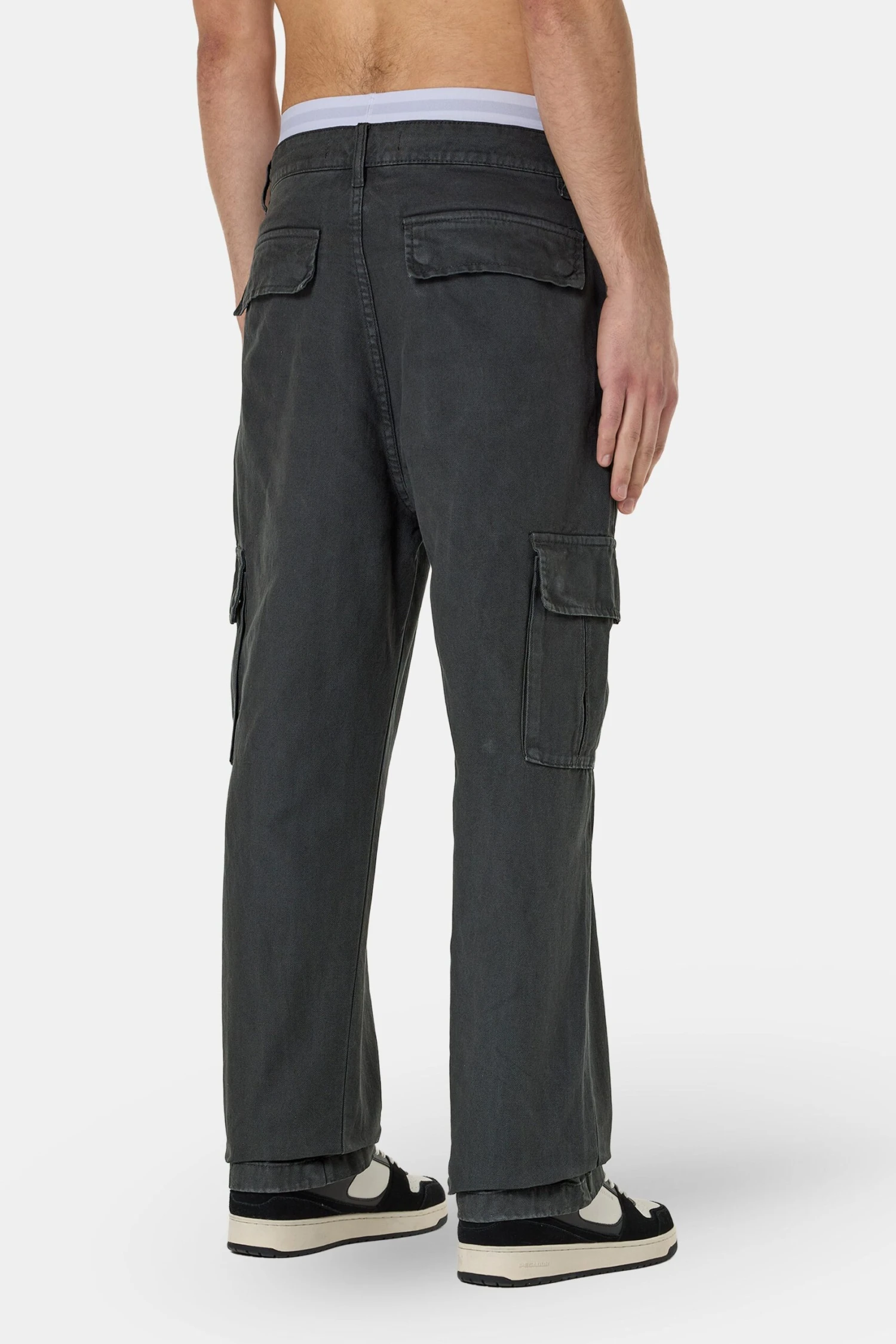 Waymir Cargo Pants Dark Grey 4 Waymir Cargo Pants Dark Grey - Image 4