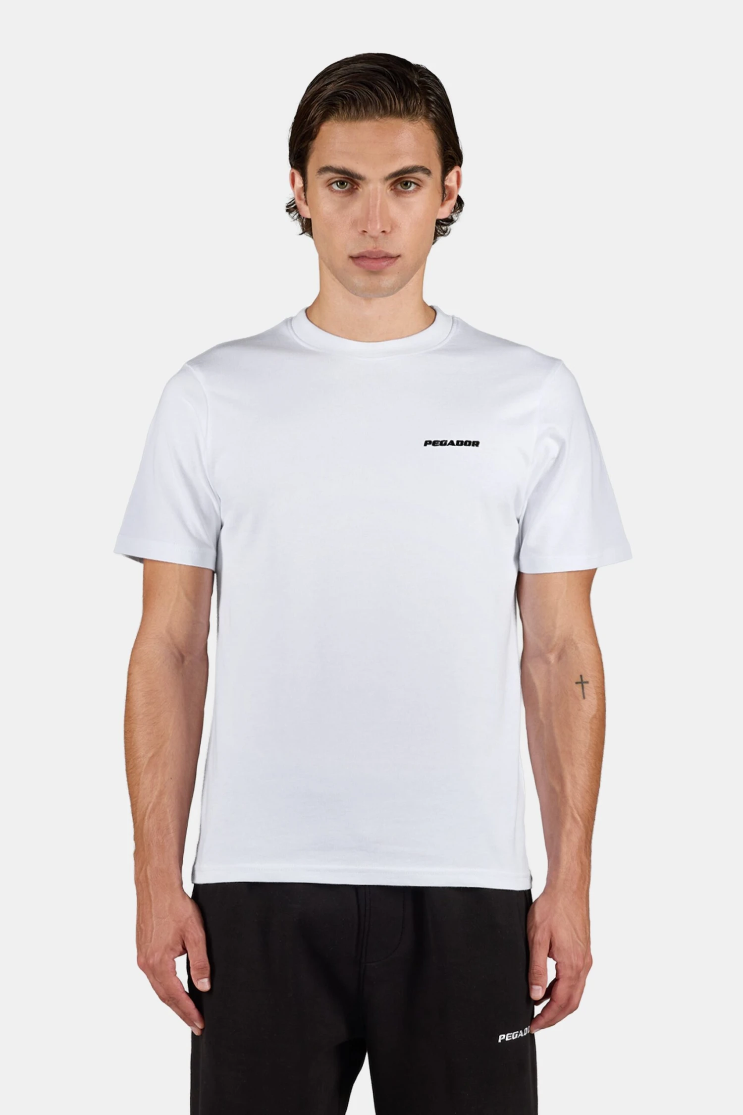 Logo Slim Tee White Black 1 Logo Slim Tee White Black