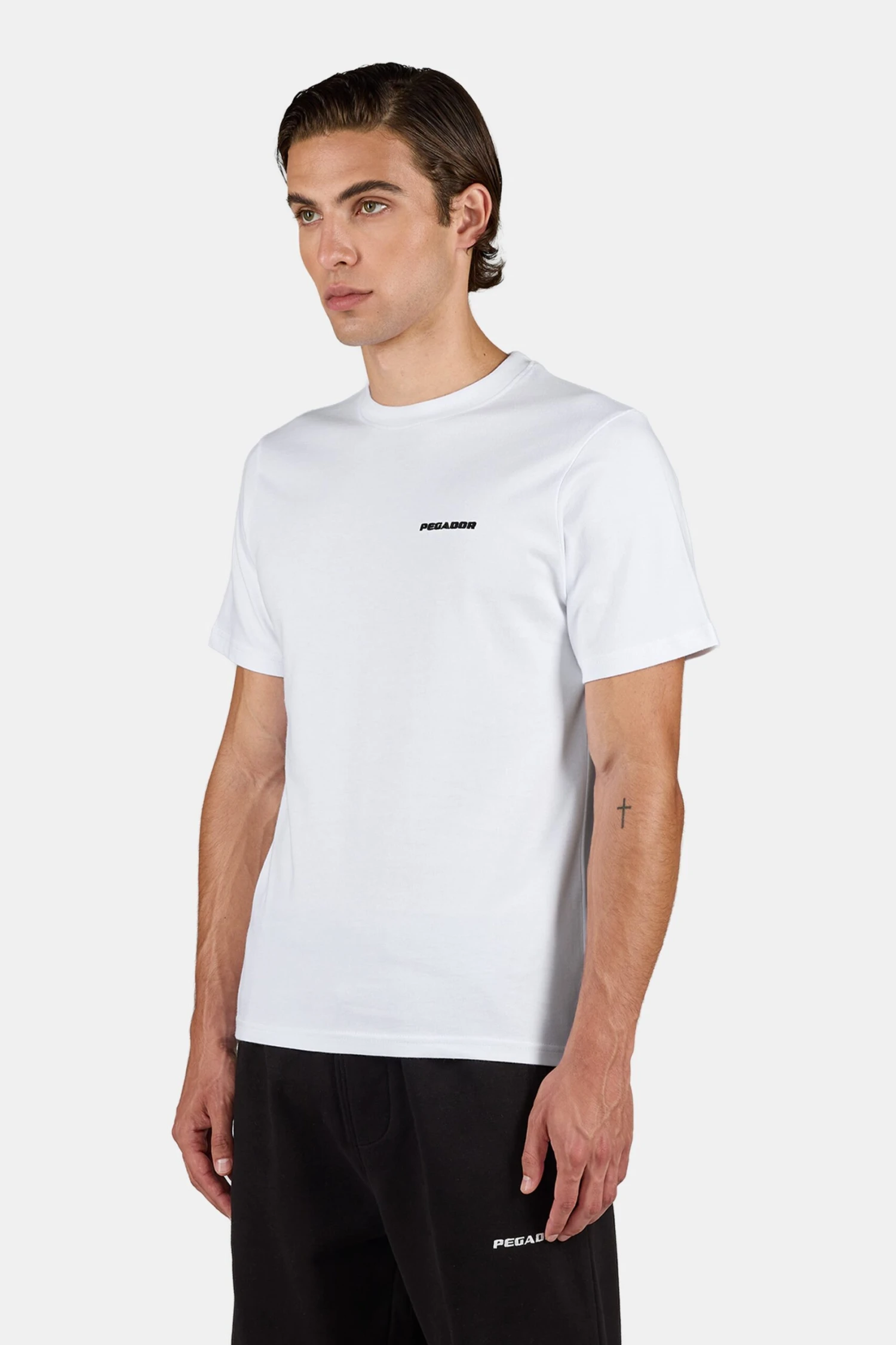 Logo Slim Tee White Black 3 Logo Slim Tee White Black - Image 3