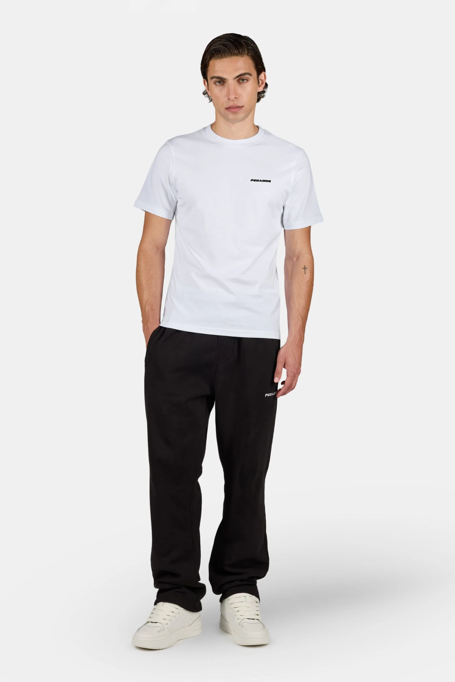 Logo Slim Tee White Black 2 Logo Slim Tee White Black - Image 2