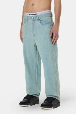 Waco Wide Baggy Jeans Sand Washed Blue 8 Waco Wide Baggy Jeans Sand Washed Blue -Pegador Sale Store PGDR 4373 082 Waco Wide Baggy Jeans Sand Washed Blue 1577