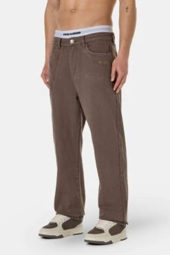 Waco Wide Baggy Jeans Dust Brown -Pegador Sale Store PGDR 4373 498 Waco Wide Baggy Jeans Dust Brown 1600