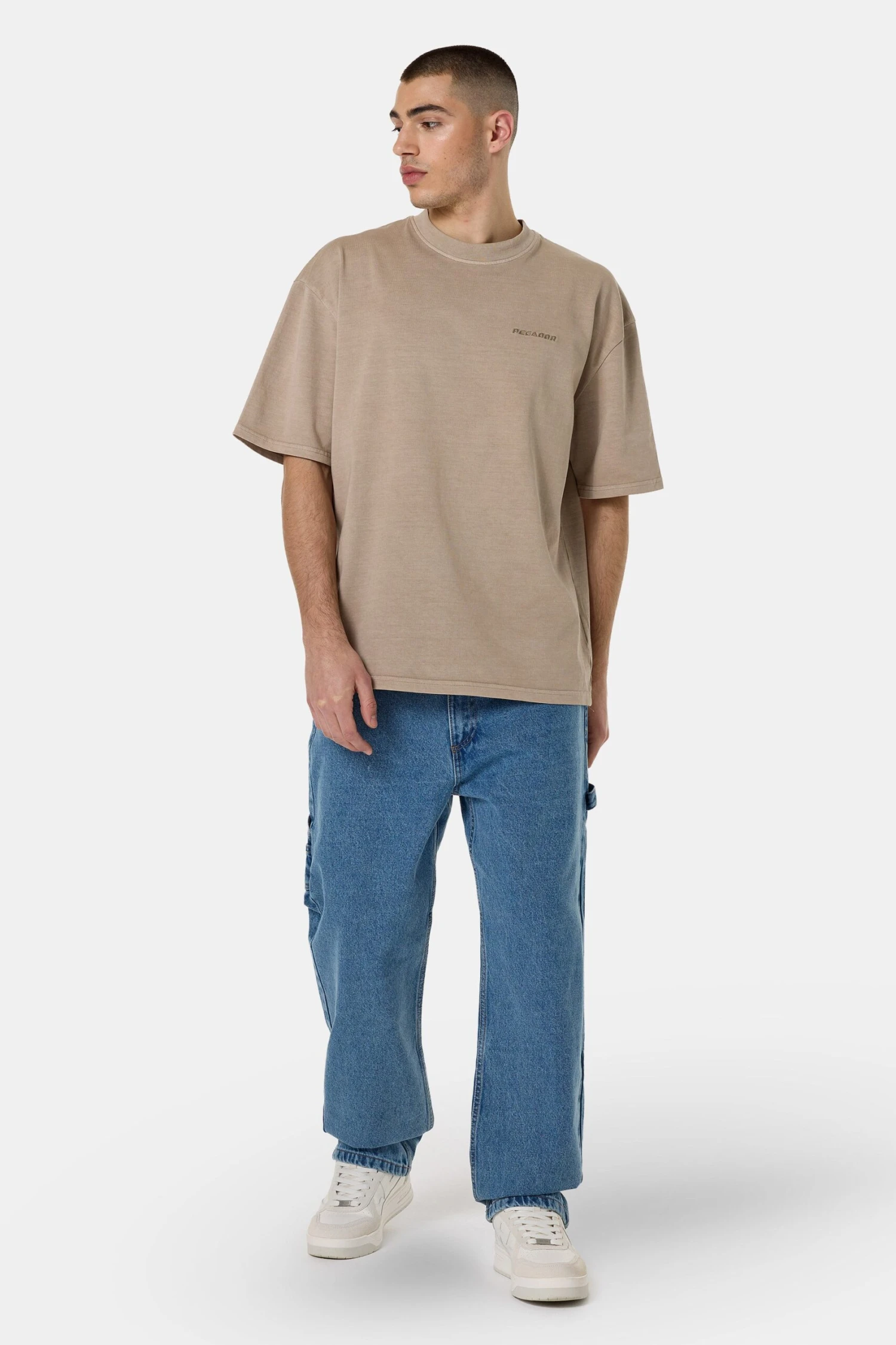 Drato Baggy Workwear Jeans Washed Blue 2 Drato Baggy Workwear Jeans Washed Blue - Image 2