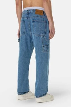 Drato Baggy Workwear Jeans Washed Blue 9 Drato Baggy Workwear Jeans Washed Blue -Pegador Sale Store PGDR 4400 012 Drato Baggy Workwear Jeans Washed Blue 616 1