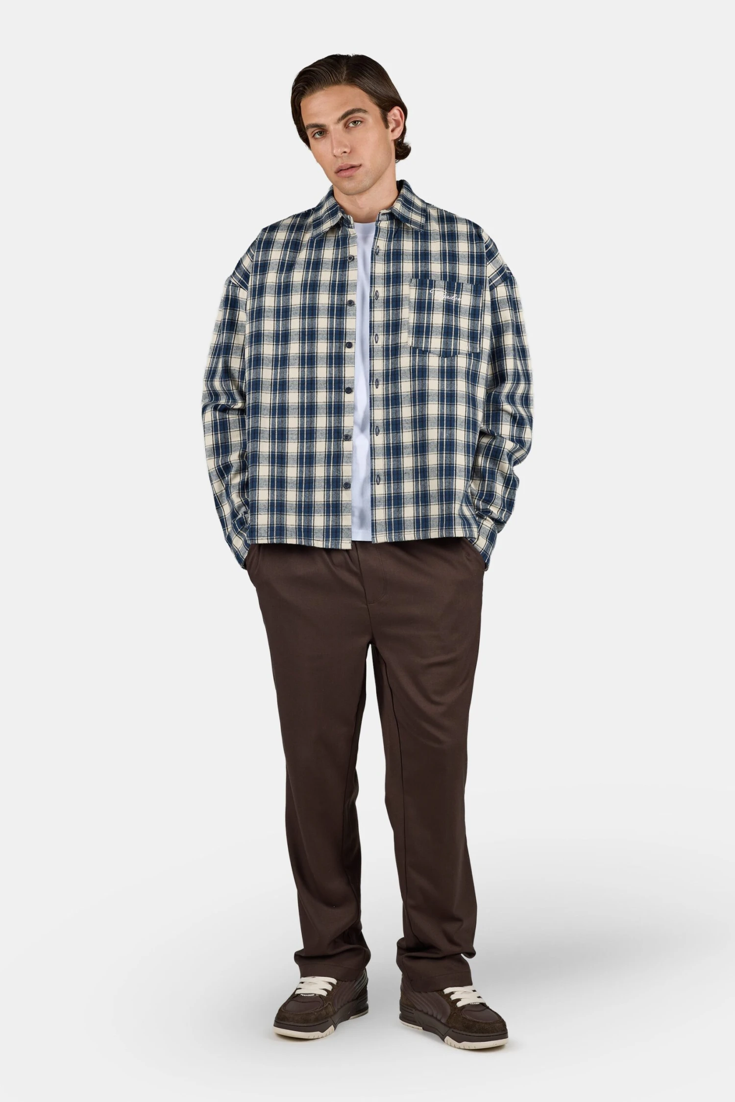 Karan Regular Smart Pants Dark Brown 2 Karan Regular Smart Pants Dark Brown - Image 2