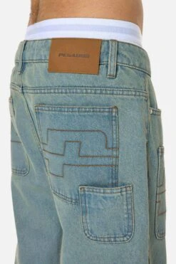 Legacy Wide Jeans Washed Vintage Blue -Pegador Sale Store PGDR 4902 230 Legacy Wide Jeans Washed Vintage Blue 1551