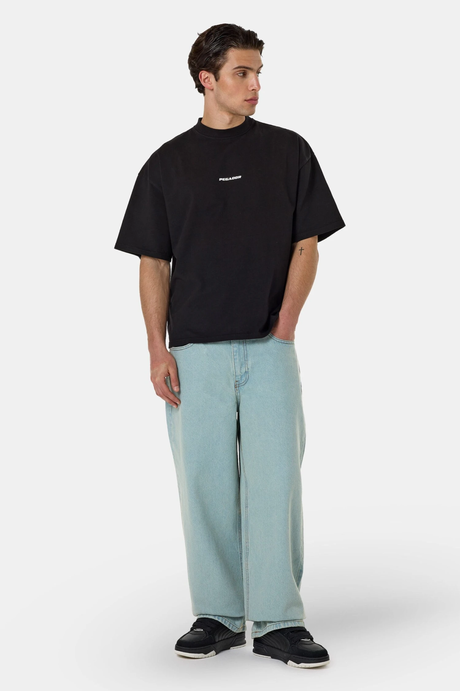 Bece Loose Jeans Sand Washed Blue 2 Bece Loose Jeans Sand Washed Blue - Image 2