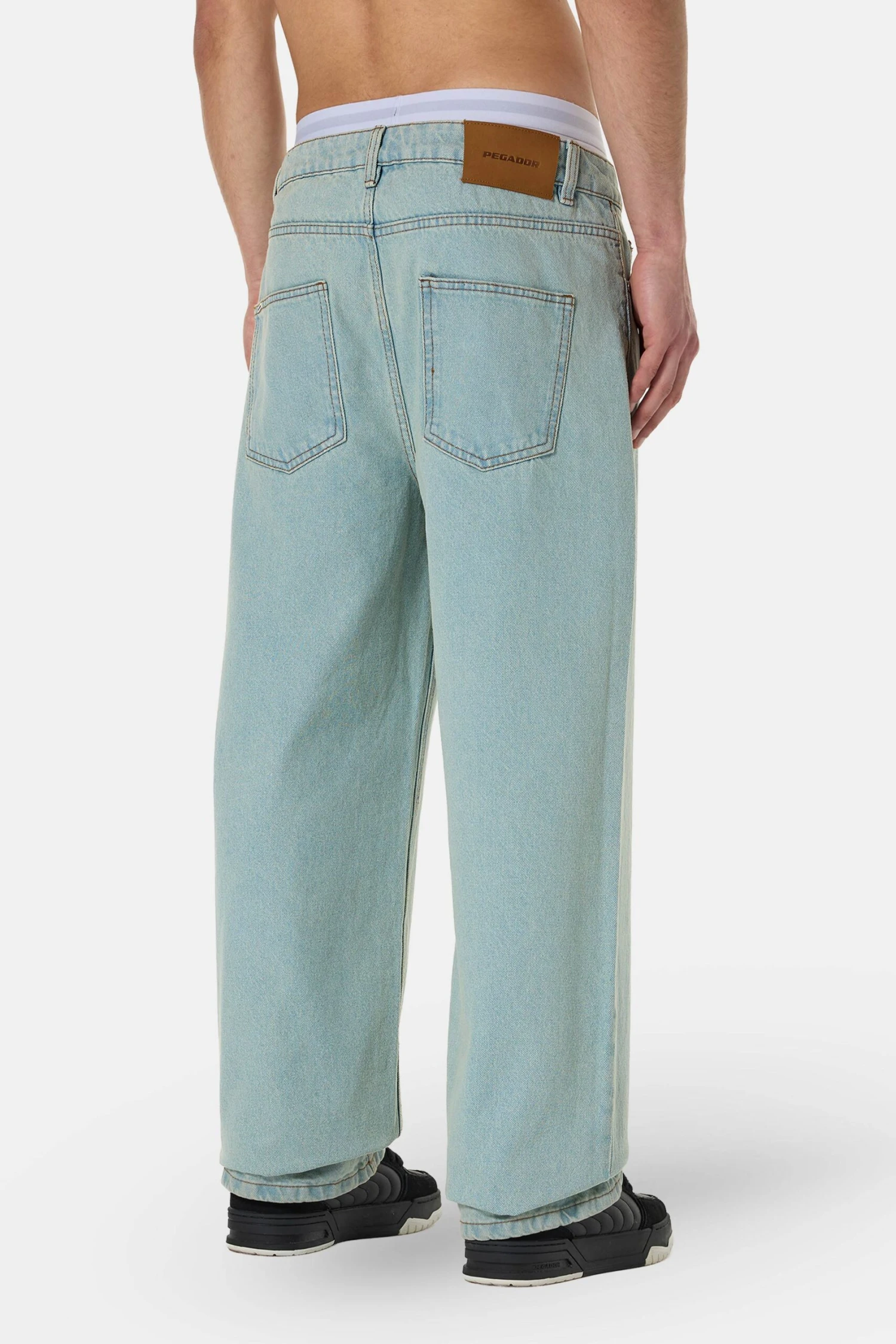 Bece Loose Jeans Sand Washed Blue 4 Bece Loose Jeans Sand Washed Blue - Image 4