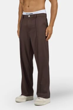 Mador Wide Suit Pants Dark Brown -Pegador Sale Store PGDR 5003 462 Mador Wide Suit Pants Dark Brown 1666