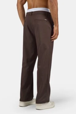 Mador Wide Suit Pants Dark Brown -Pegador Sale Store PGDR 5003 462 Mador Wide Suit Pants Dark Brown 1669