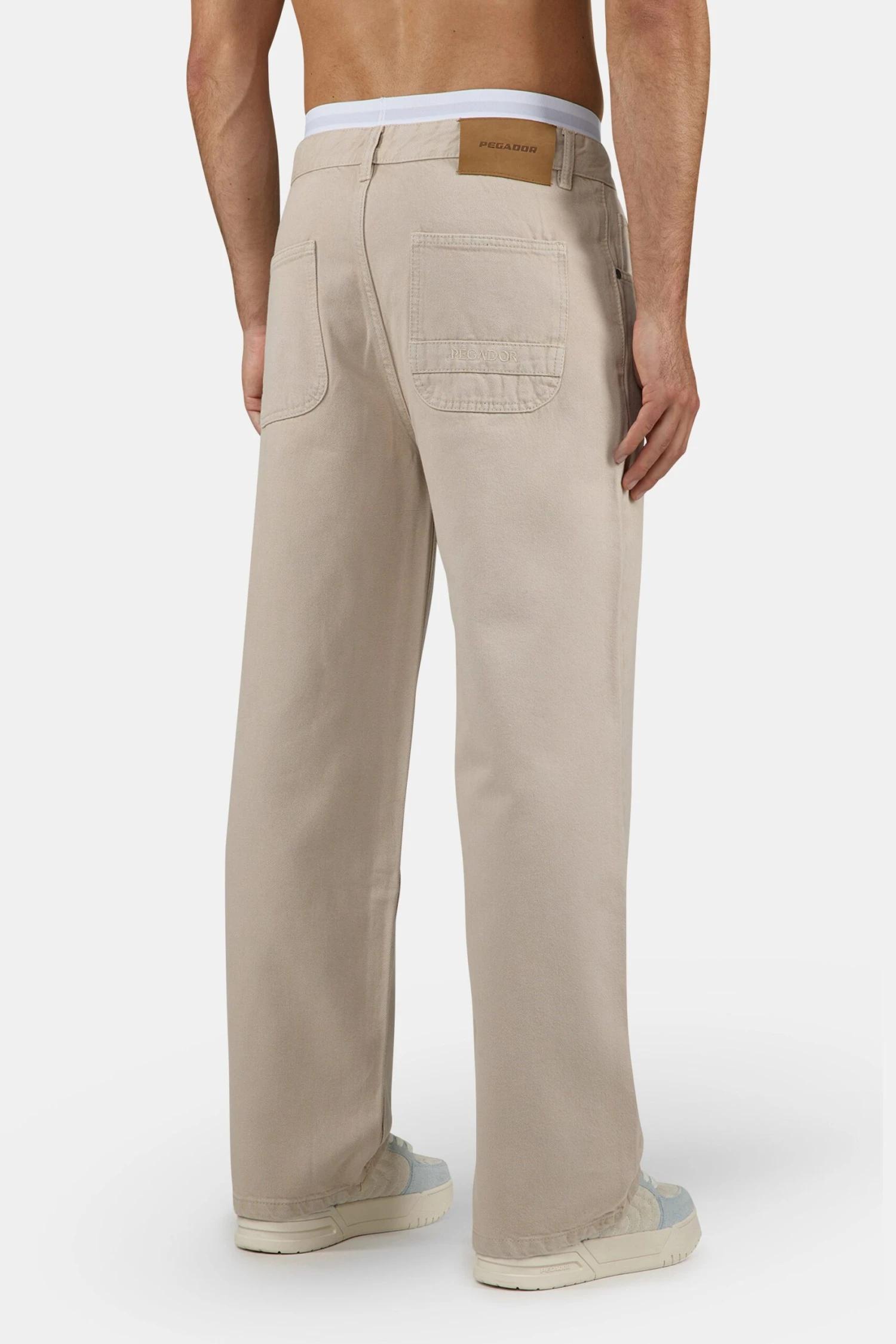 Darel Wide Jeans Washed Light Beige 4 Darel Wide Jeans Washed Light Beige - Image 4