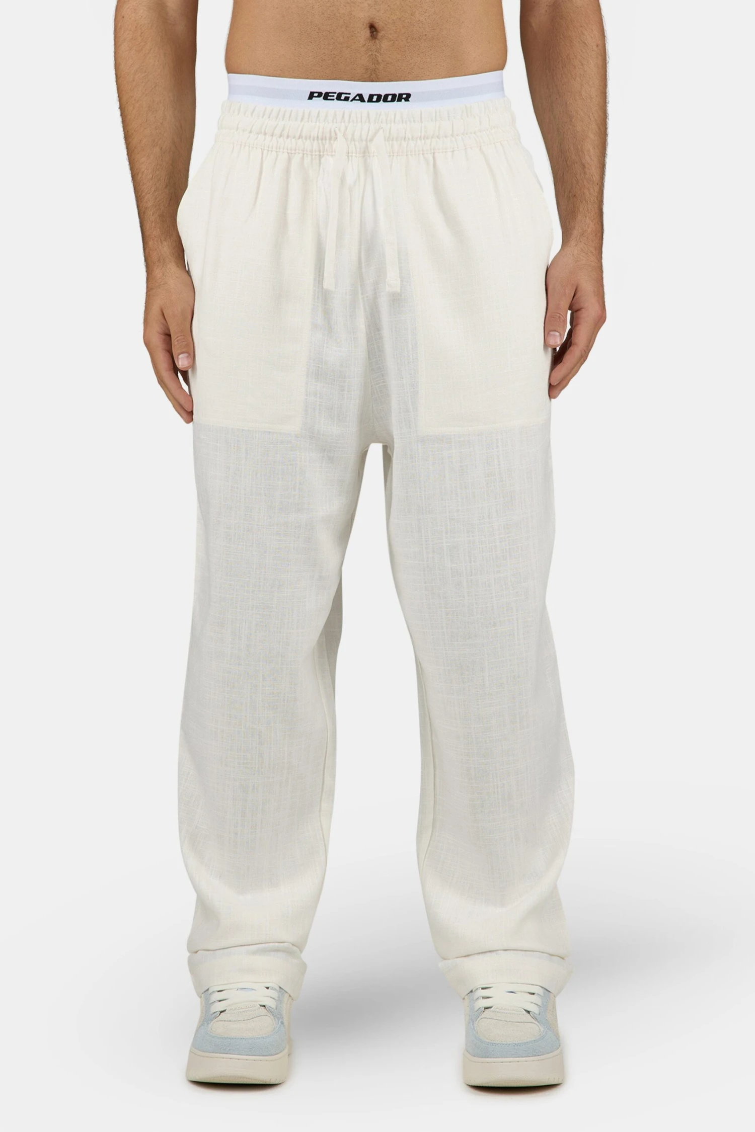 Lavus Wide Linen Pants Unbleached 1 Lavus Wide Linen Pants Unbleached