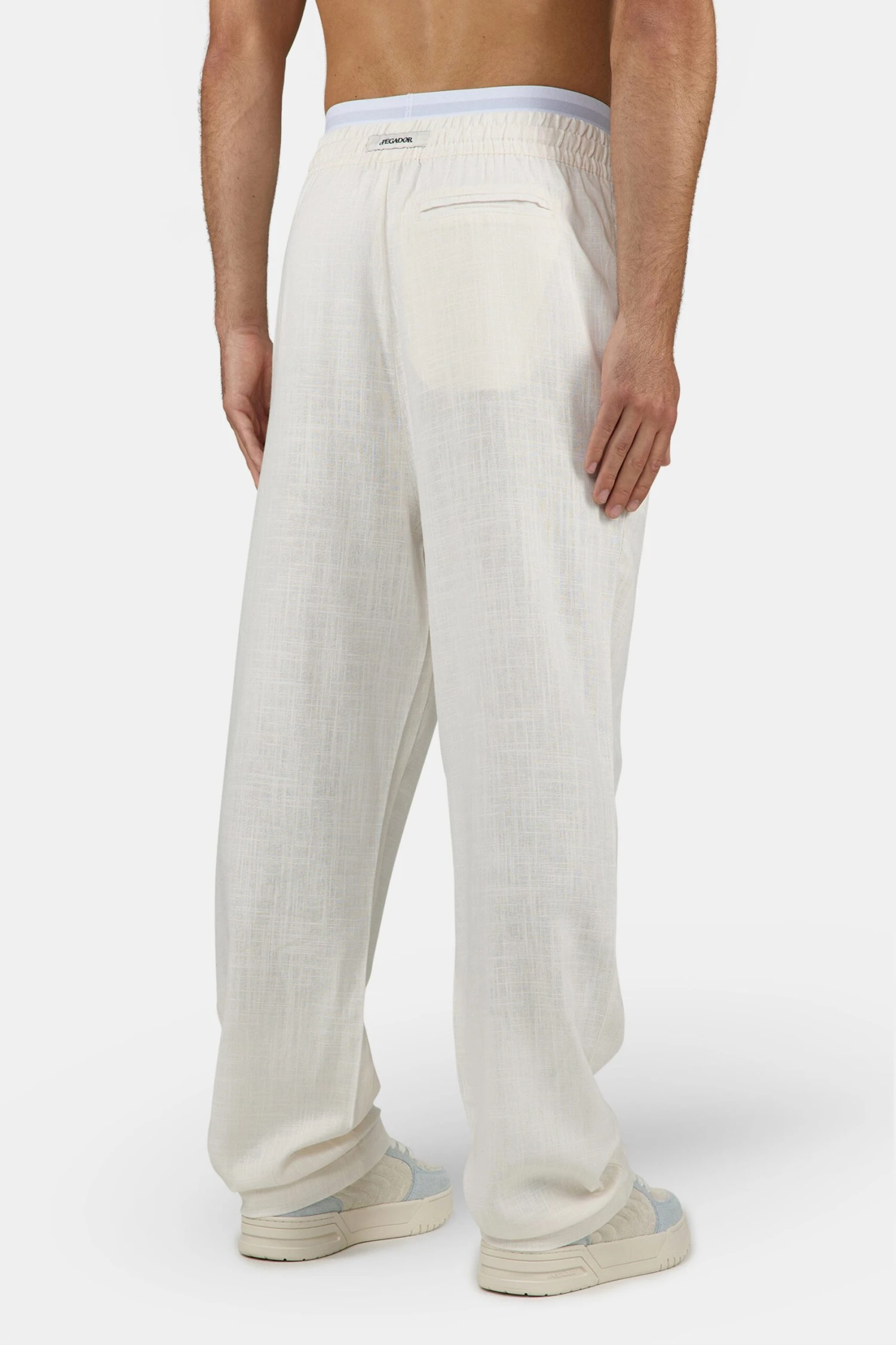 Lavus Wide Linen Pants Unbleached 4 Lavus Wide Linen Pants Unbleached - Image 4