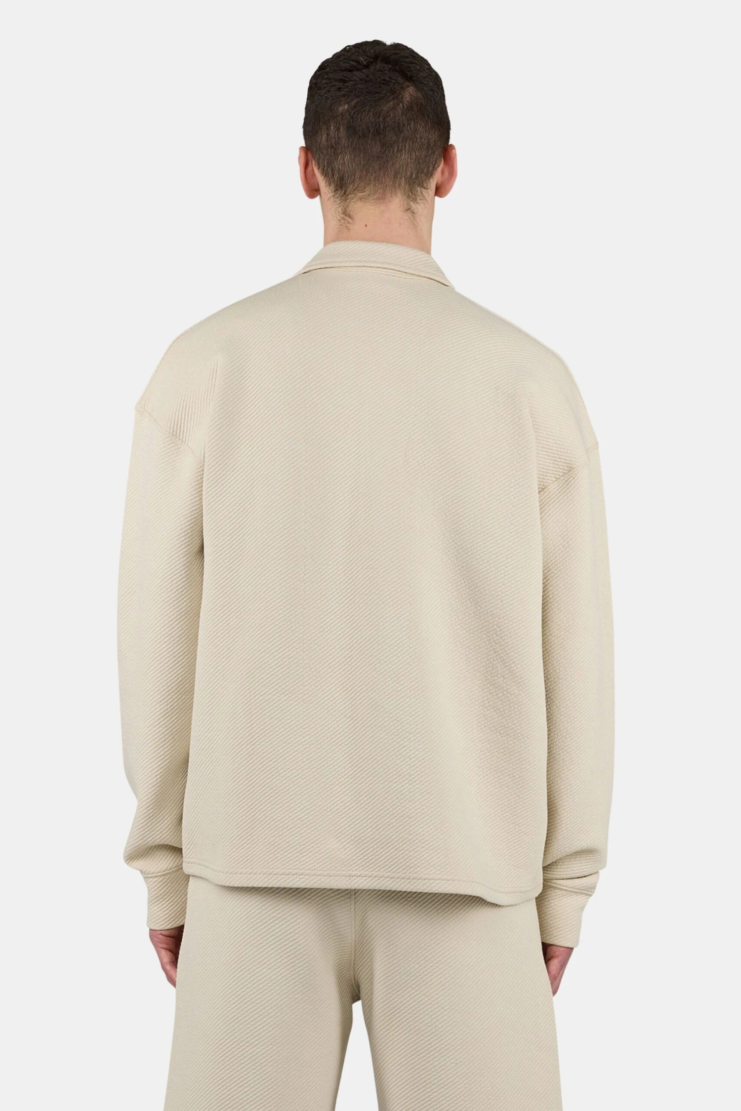 Tate Structured Overshirt Washed Light Beige 4 Tate Structured Overshirt Washed Light Beige - Image 4