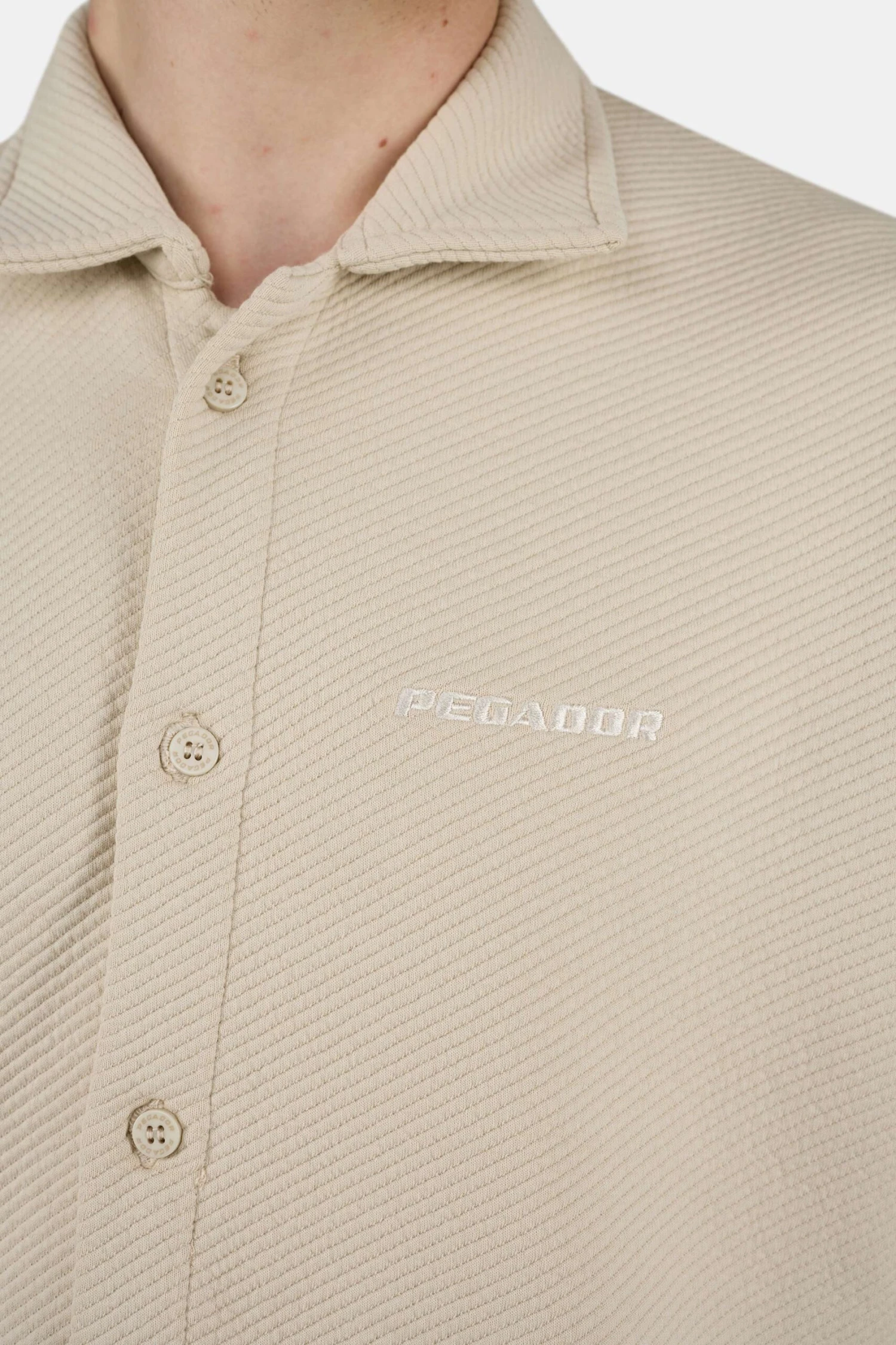 Tate Structured Overshirt Washed Light Beige 5 Tate Structured Overshirt Washed Light Beige - Image 5