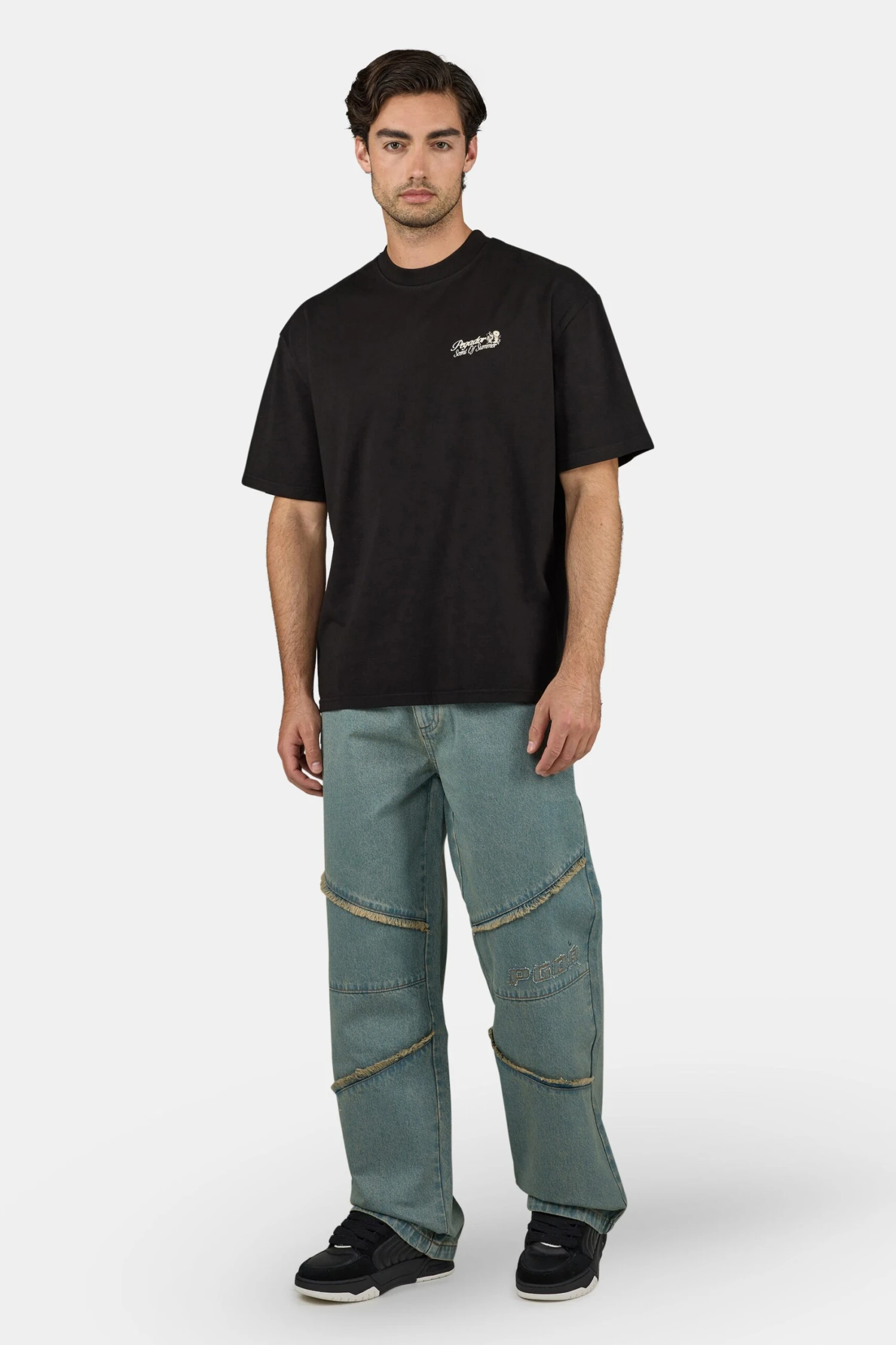 Rando Oversized Tee Washed Black 2 Rando Oversized Tee Washed Black - Image 2