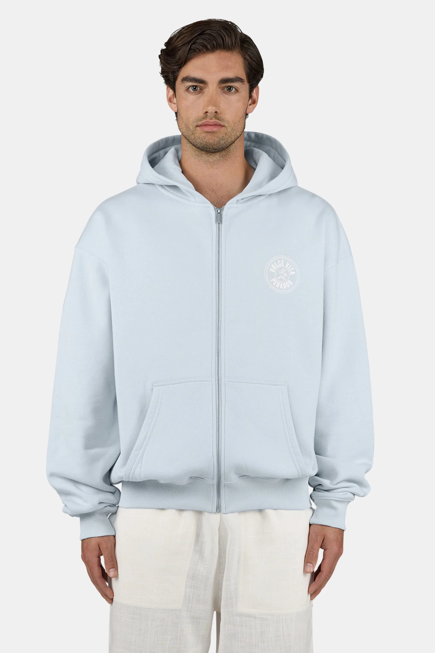 Caberry Oversized Sweat Jacket Washed Dream Blue 3 Caberry Oversized Sweat Jacket Washed Dream Blue - Image 3