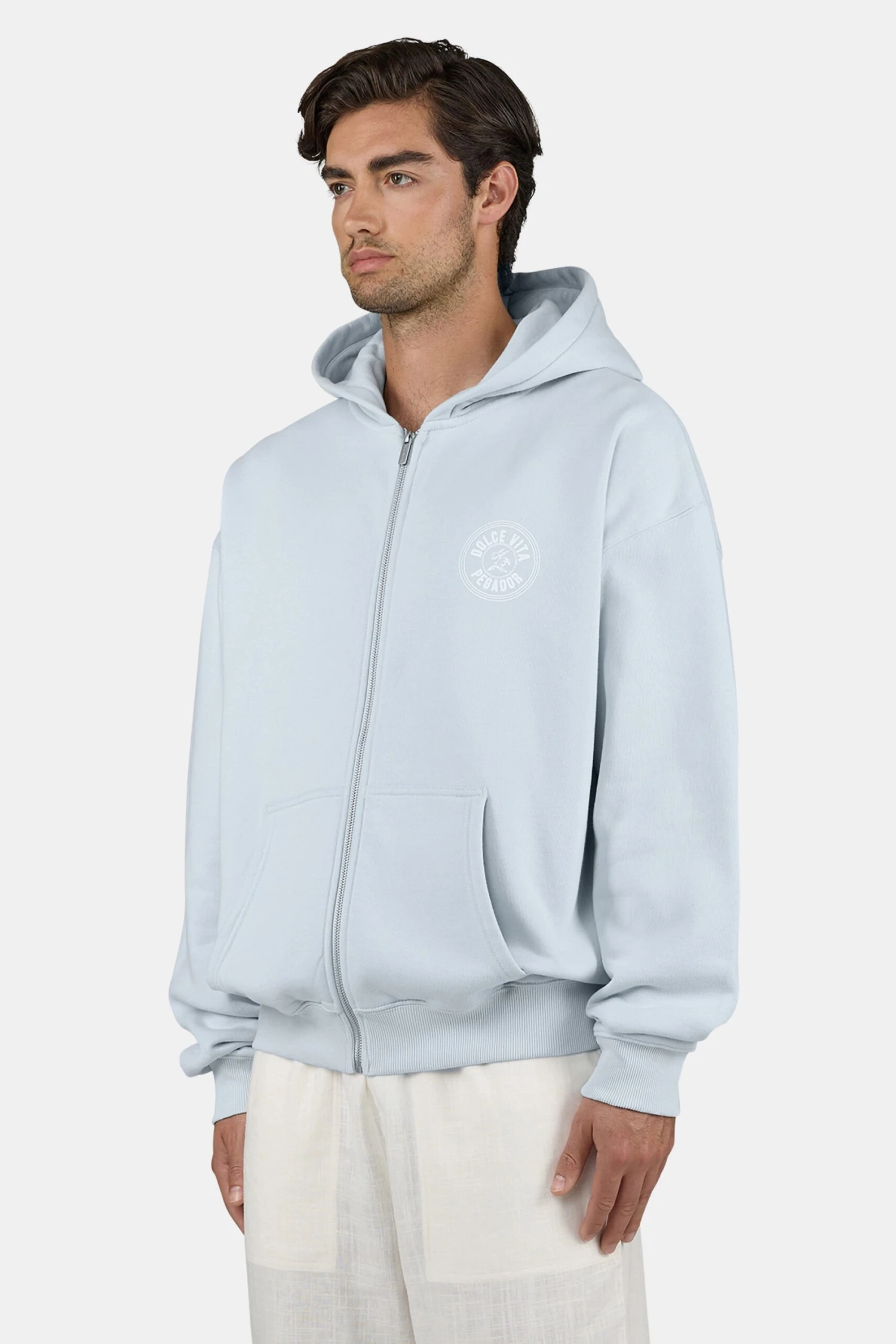 Caberry Oversized Sweat Jacket Washed Dream Blue 4 Caberry Oversized Sweat Jacket Washed Dream Blue - Image 4