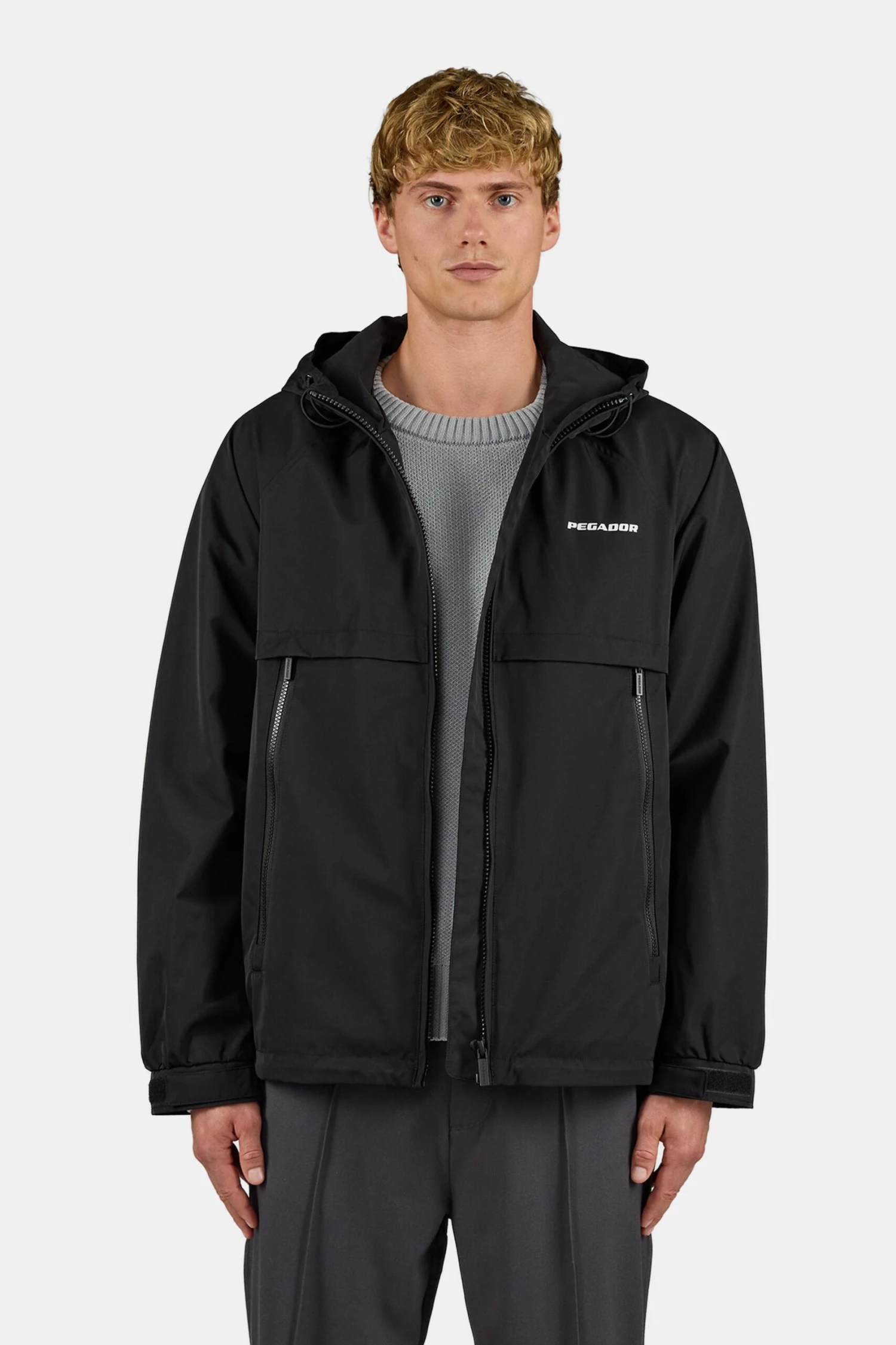 Mason Hooded Windbreaker Black 1 Mason Hooded Windbreaker Black